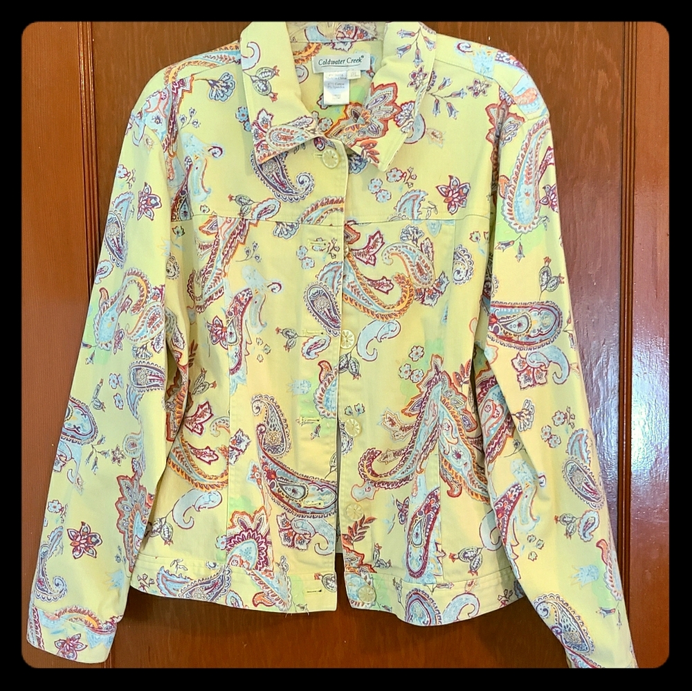 Coldwater Creek Paisley Jacket
